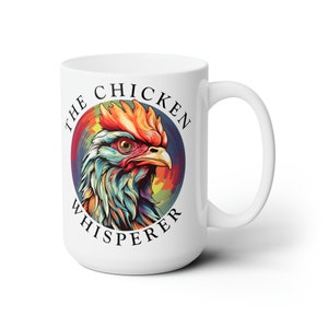 Chicken Whisperer Mug Chicken Coffee Mug Chicken lovers Mug Chicken Lover Gift for her Funny Chicken Cup Roster Mug Retro Vintage coffee Mug