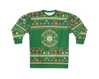Cute Christmas Sweater Unisex Ugly Christmas Sweatshirt Ugly Christmas Sweater Womens Christmas Shirt Holiday Sweaters Men Christmas Shirt