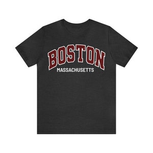 Boston Tshirt, Vintage Graphic Tee - Get the best Boston souvenir with this iconic Boston graphic Tee showcasing the spirit of Massachusetts