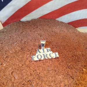 United States Air Force Necklace or key ring Pendant Sterling Silver
