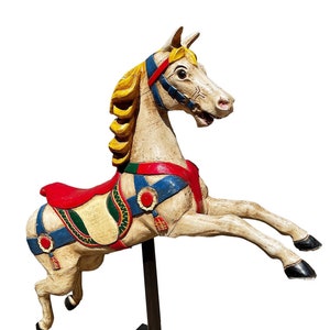 UNAVAILABLE. Vintage Prancer Carousel Horse Sculpture - Etsy