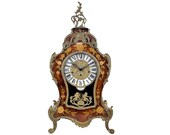 29 quot Le Ore FHS Mantle Clock - Vintage German Franz Hermle Westminster Chime Pendulum Clock- Italian Boulle Style Wood Bronze Bracket Clock