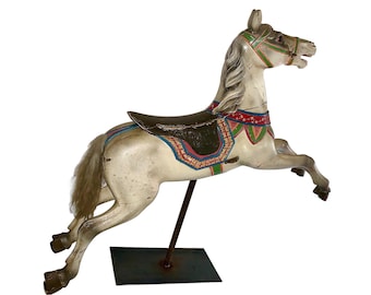 入手不可。45インチ ヴィンテージ オリジナル メリーゴーランド 馬像