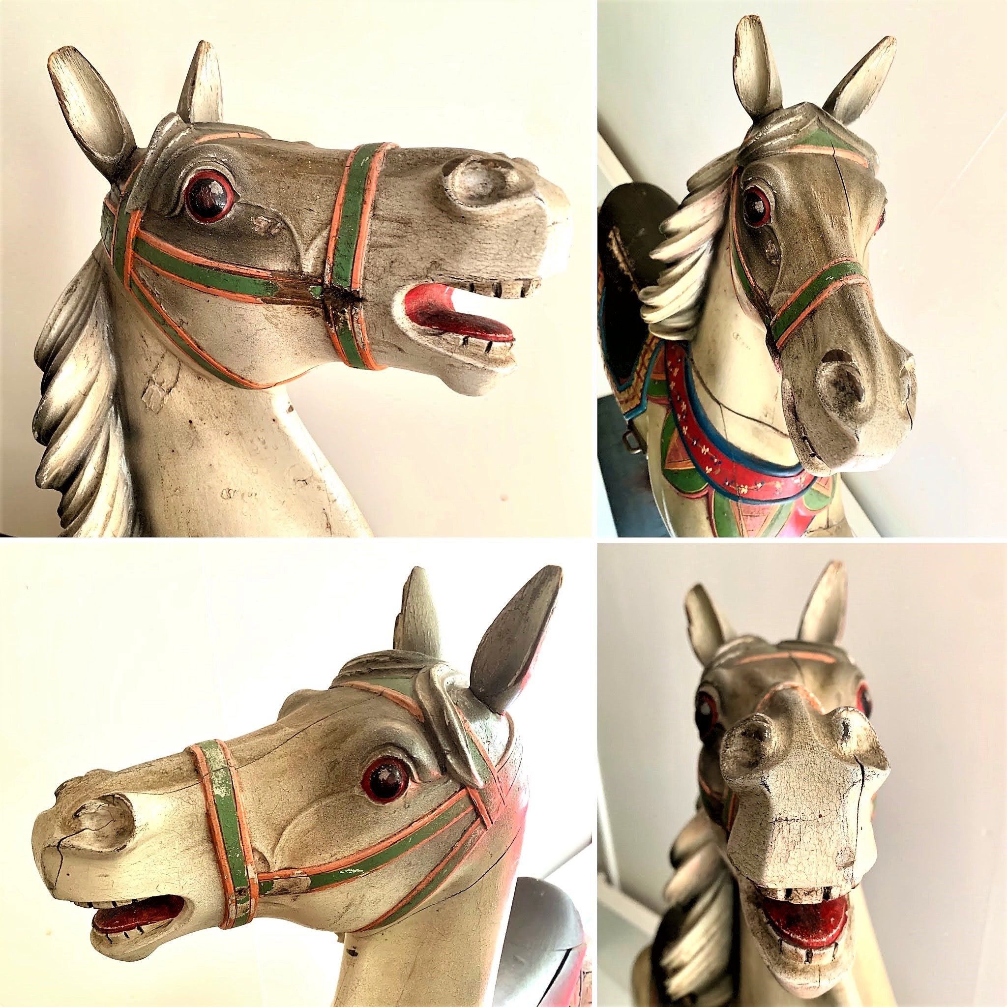 入手不可。45インチ ヴィンテージ オリジナル メリーゴーランド 馬像