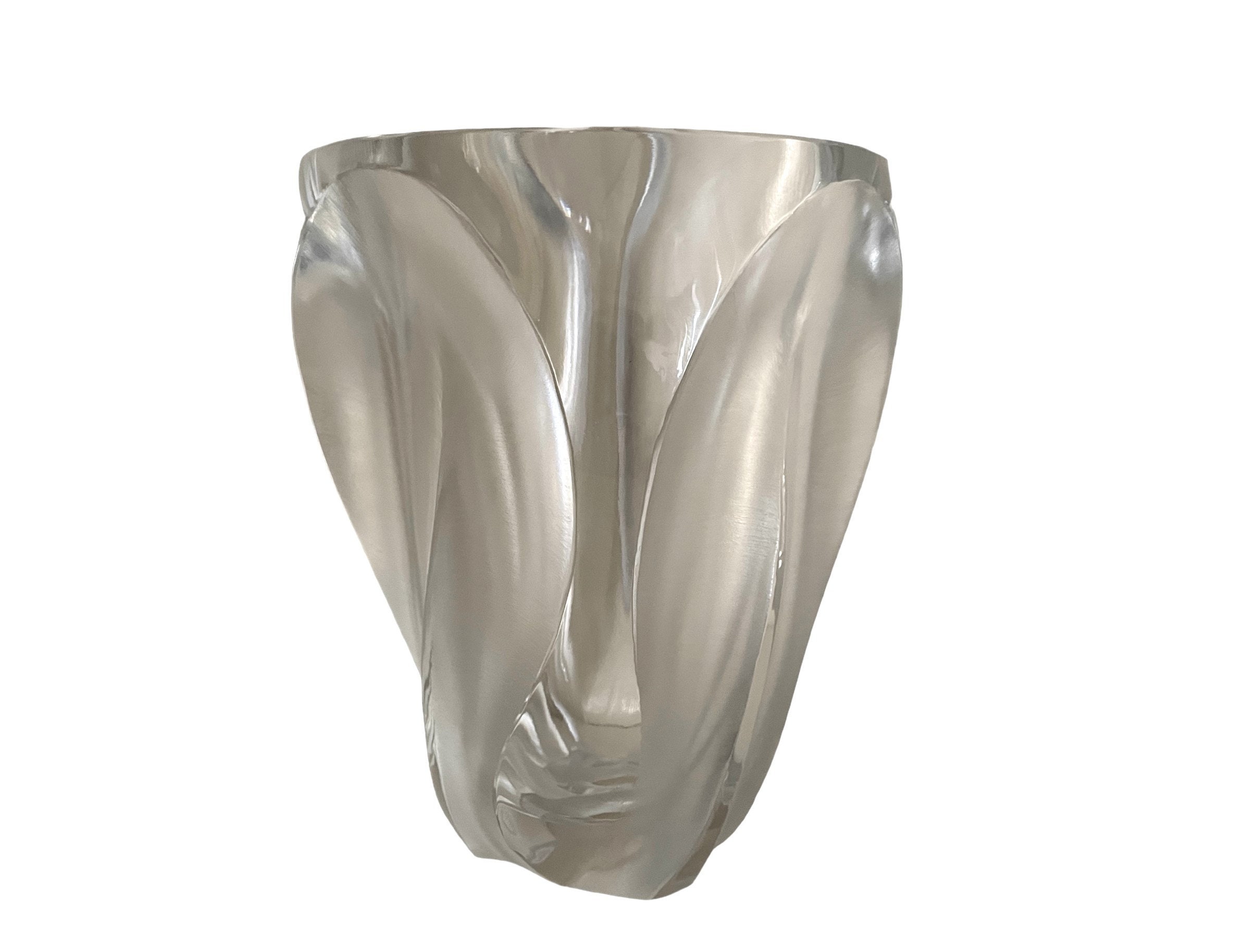 特価商品  Lalique Large Ingrid Paris Lalique Vintage - Vase Crystal 工芸品