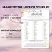 Manifest love of your life, soulmate, law of attraction, manifestation tool, universe order form, manifest love, manifest soulmate, love 