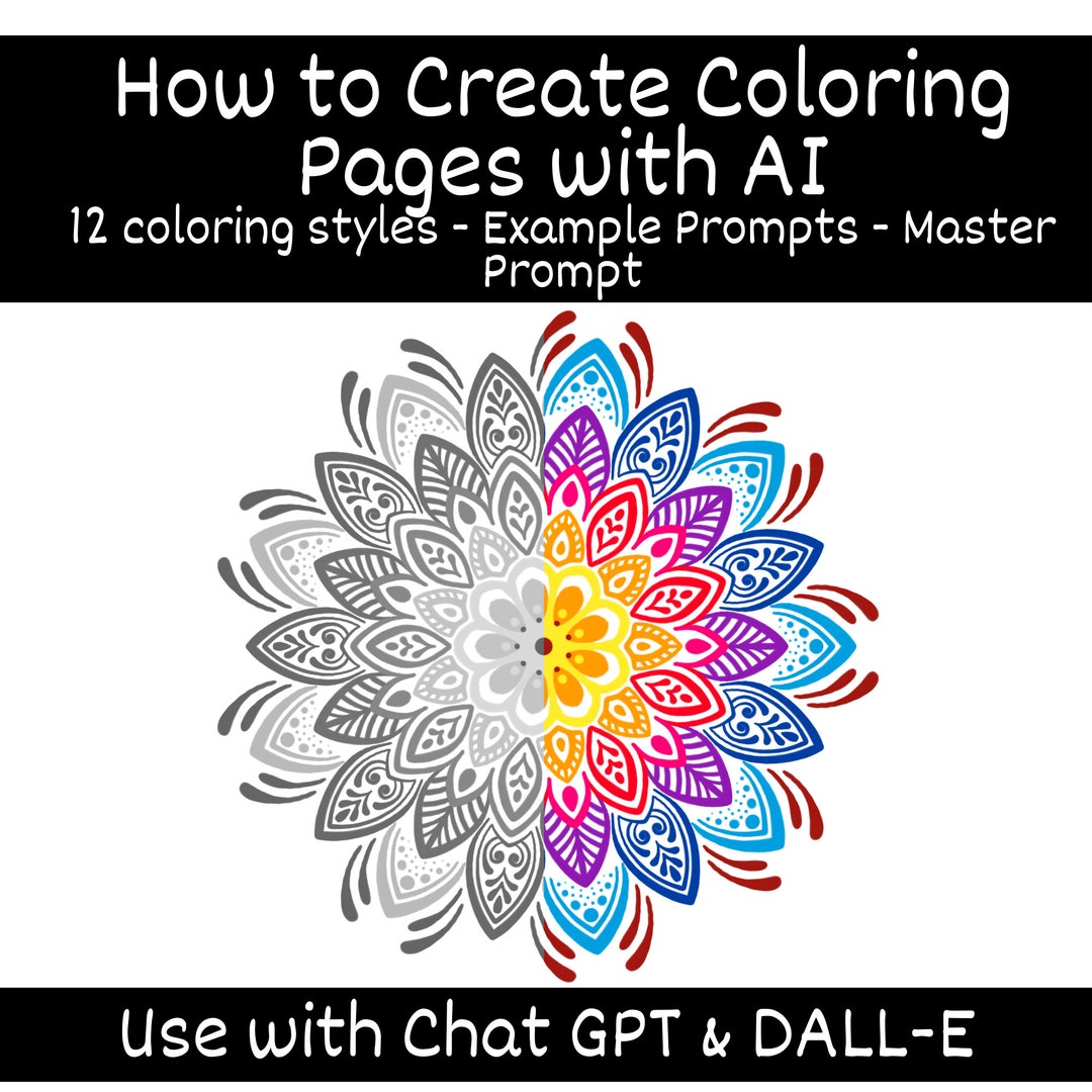 Cómo hacer un libro para colorear con IA / Guía rápida del libro para