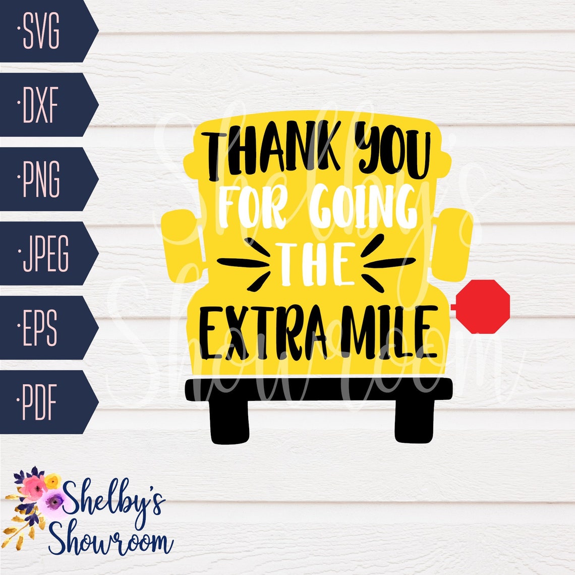 Thank You For Going The Extra Mile Svg Thanks For Going The Etsy
