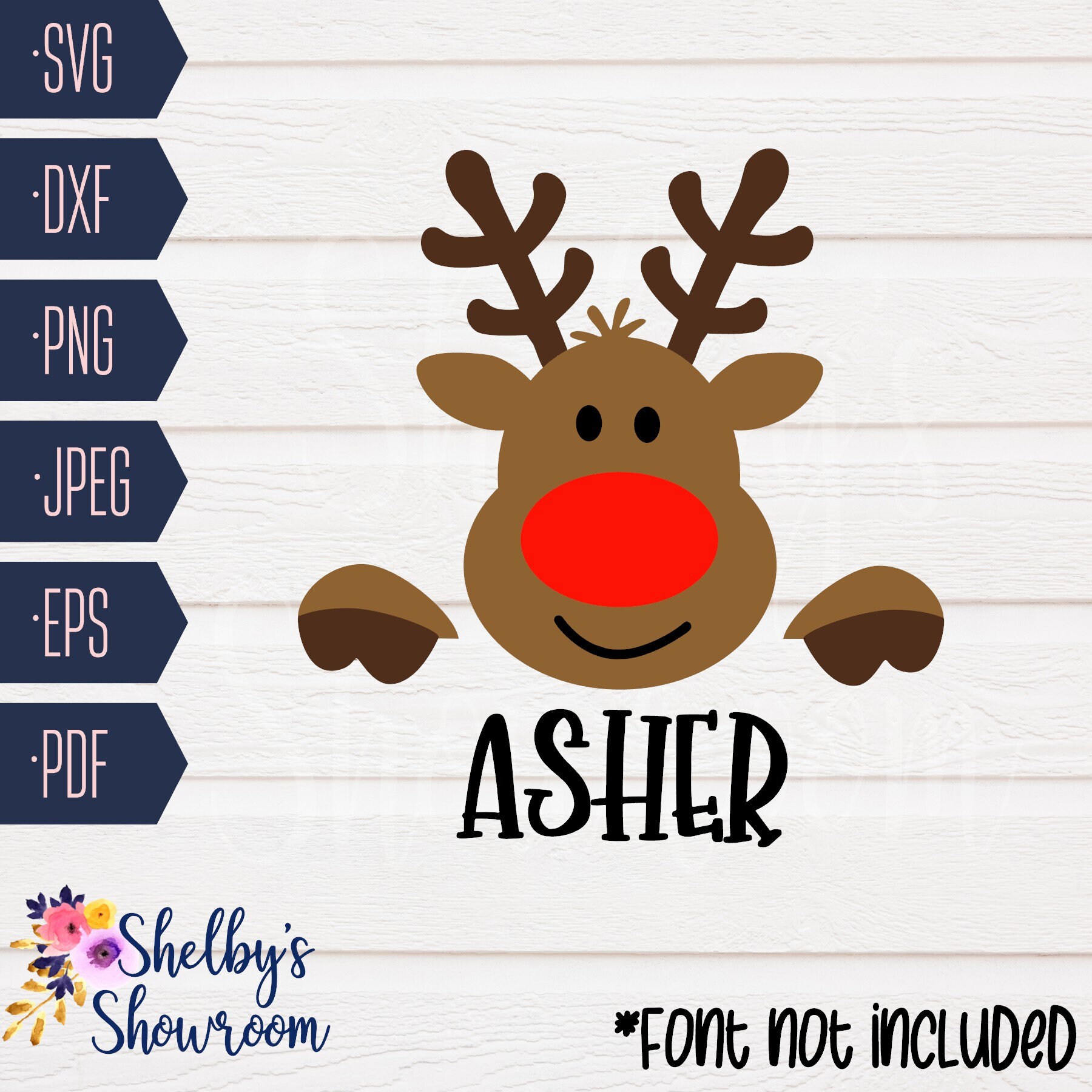 Reindeer With Hooves SVG SVG Cut File for Christmas DIY Kid | Etsy