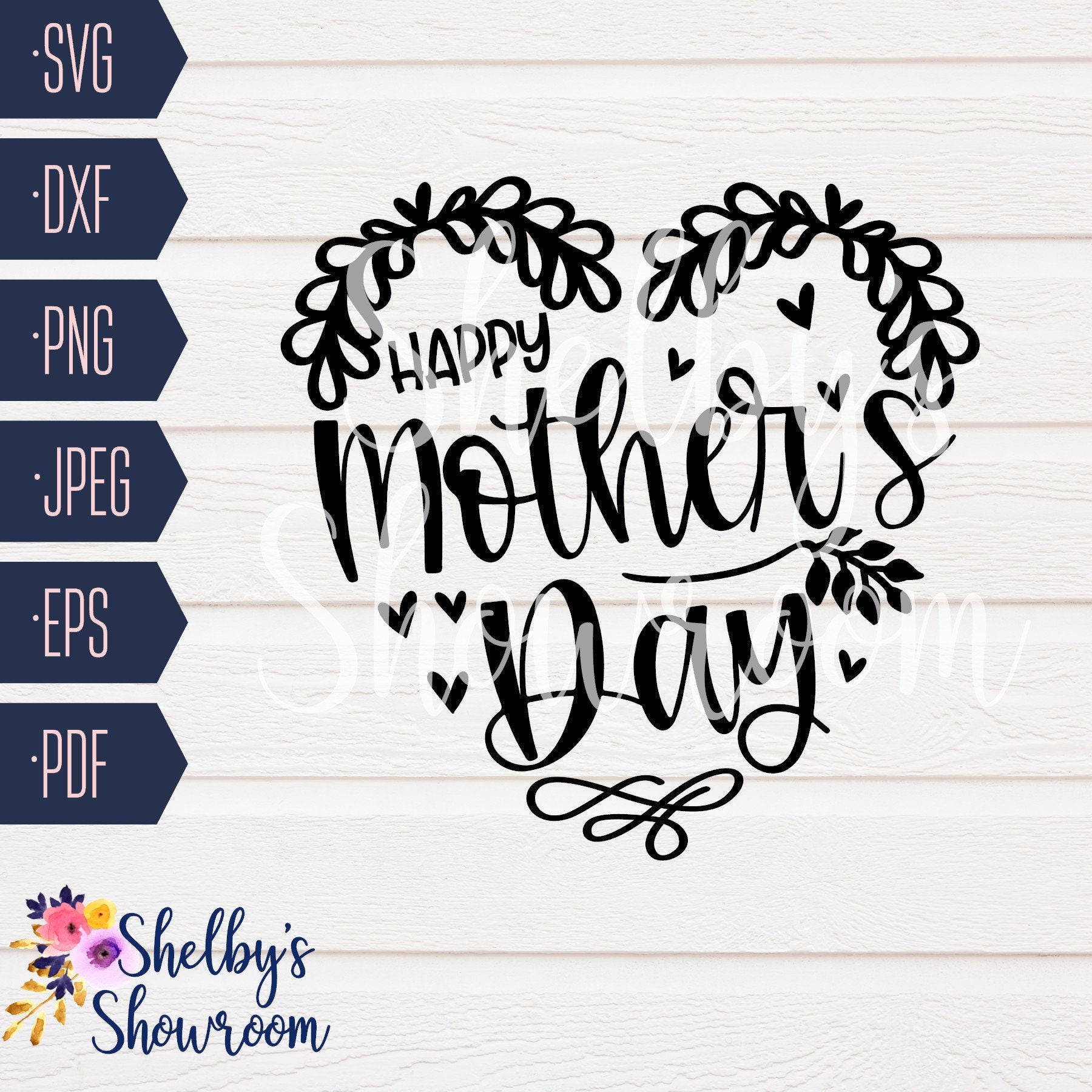 Happy Mother's Day SVG Mother's Day Pot Holder SVG | Etsy