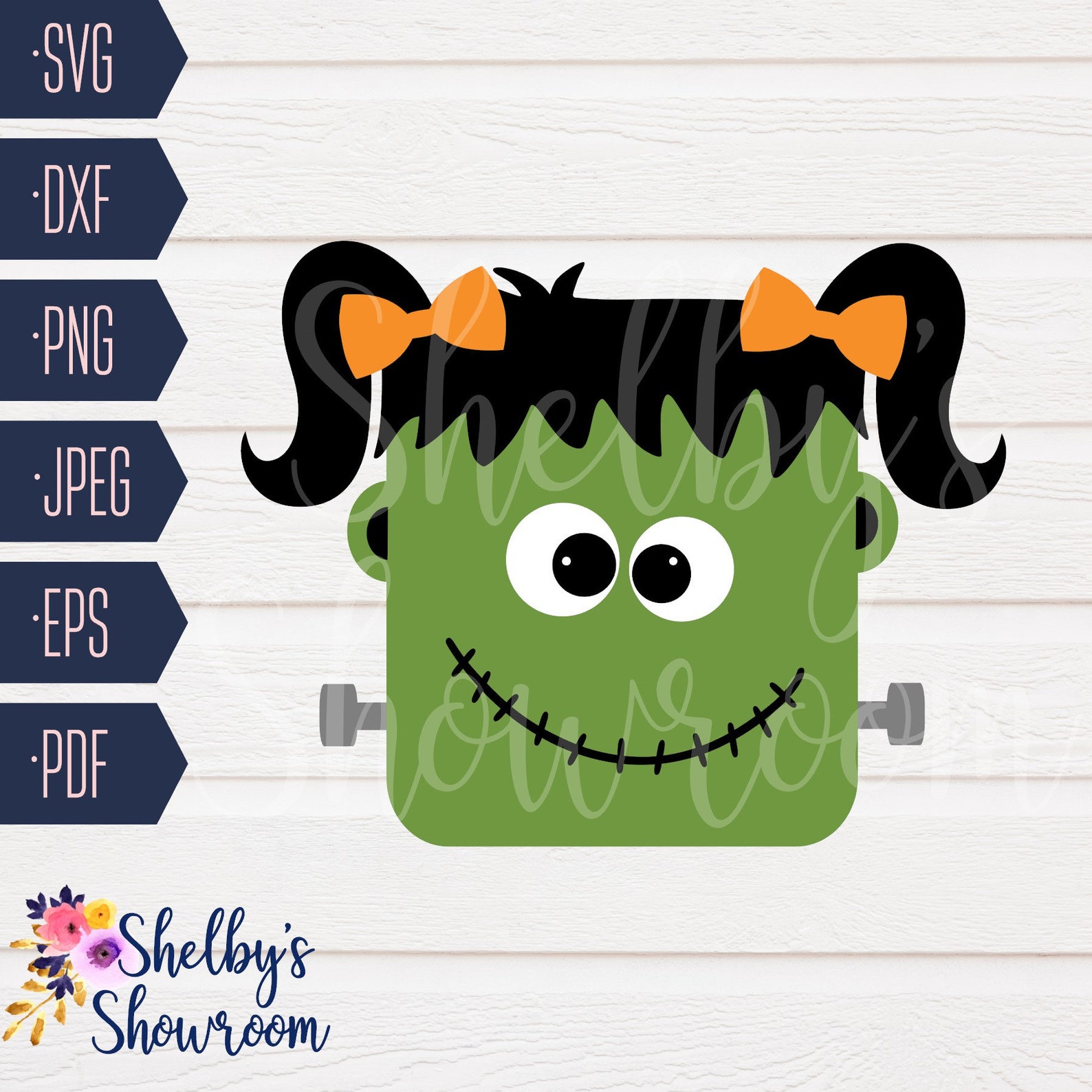 Frankenstein Girl SVG SVG Cut File for Halloween DIY Kid - Etsy