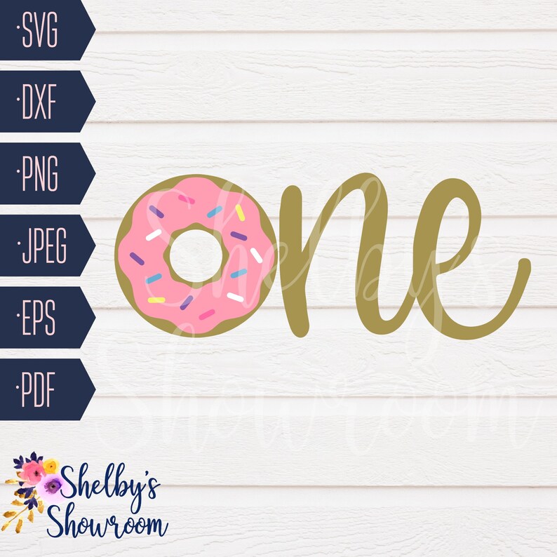 Download Donut One SVG Donut Birthday Cut File First Birthday Donut ...