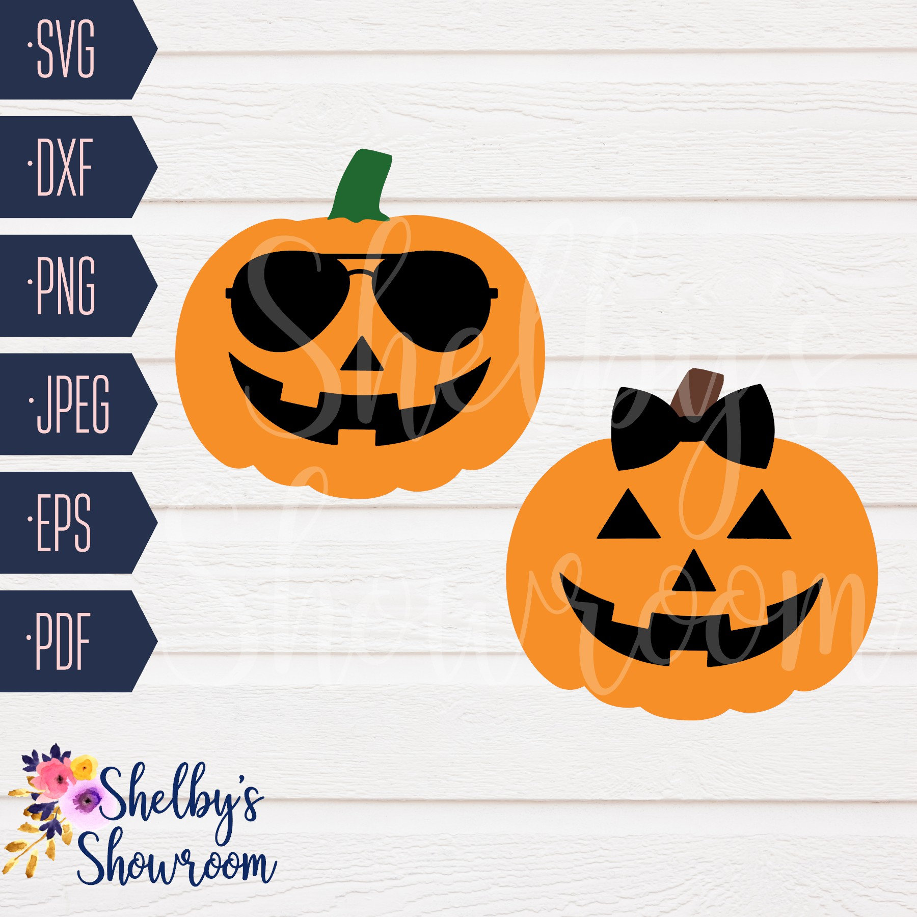 Cute Pumpkin SVG Cut File for Halloween Pumpkin With Bow | Etsy
