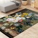 Pink Beach Rug Danish Pastel Pink & Blue Ocean Living Room Bedroom Rug ...