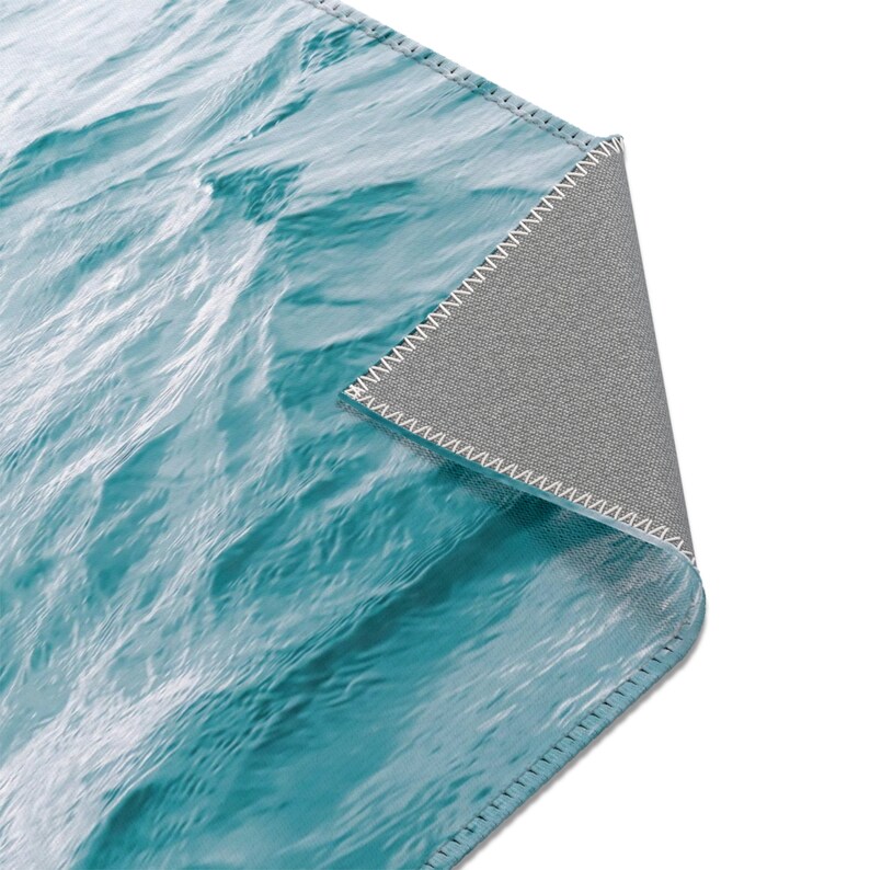 Ocean Texture Rug Coastal Rug Water Texture Rugs for Living Room Housewarming Gift for ...