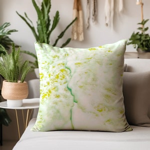 Sea Foam Beach House Decorative Throw Pillow Coastal Accent Pillow Ocean Indoor Outdoor Pillow Cover Sea Square / Lumbar Pillow Case