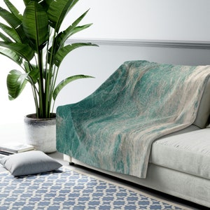 Aqua green throw blanket hotsell