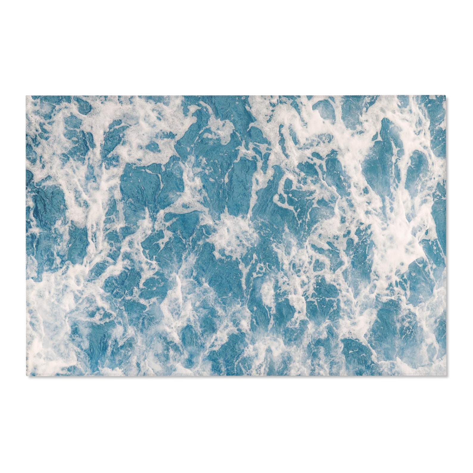Ocean Texture Rug Coastal Rug Water Texture Rugs for Living Room Housewarming Gift for ...