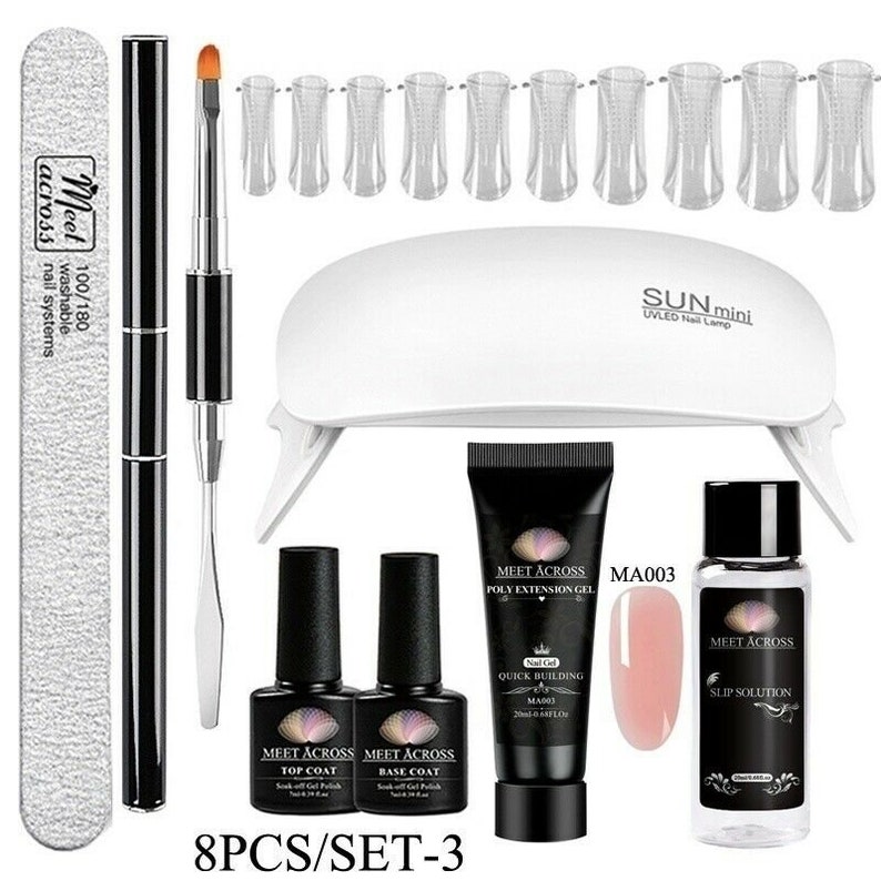 MEET ACROSS Quick Building UV Poly Builder Nail Gel Polish Etsy