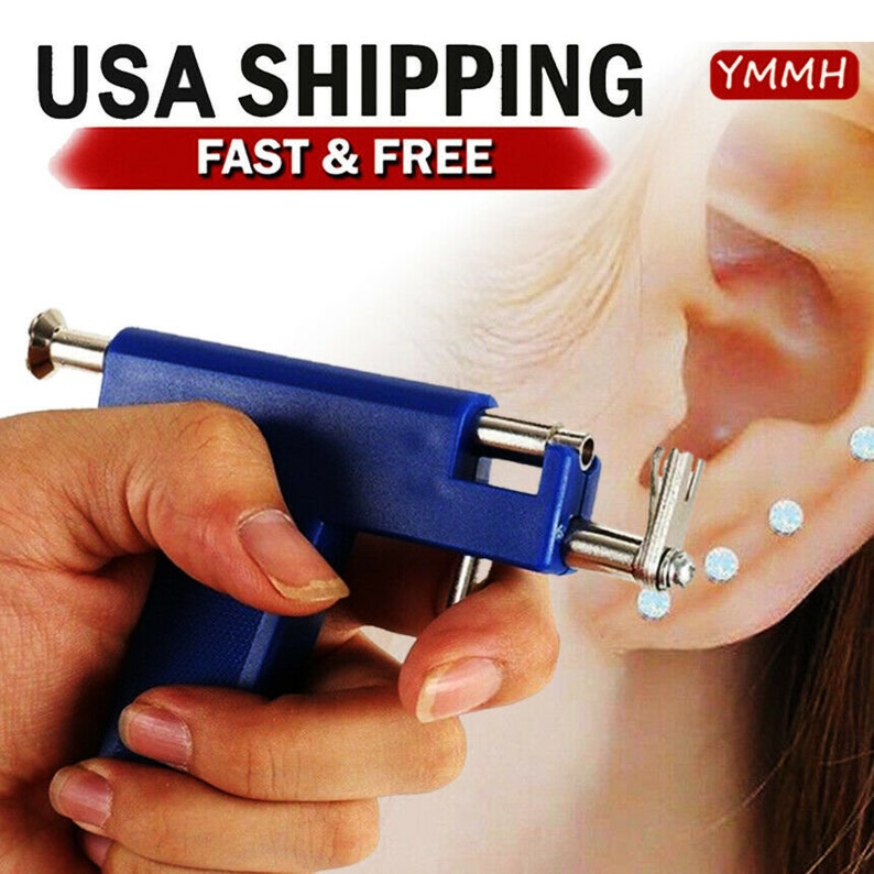 Pro Ear Piercing Gun with 98pcs Studs Kit Tool Set Ear Nose Etsy