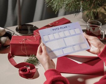 Cleaning plan checklist | Household cleaning planner | Household budget list | Digital household plan to print | Cleaning plan A4