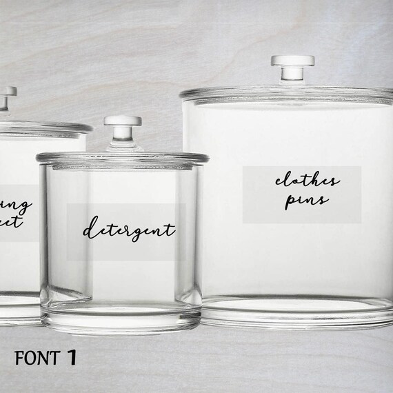 Labelled Laundry Jars  Jar, Fabric softener stains, Softener stains