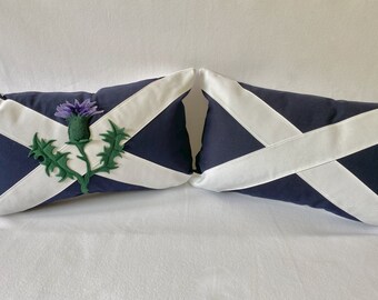 Scottish Flag of Scotland St Andrews Cross Thistle Decorative Throw Pillow Cushion Case Cover