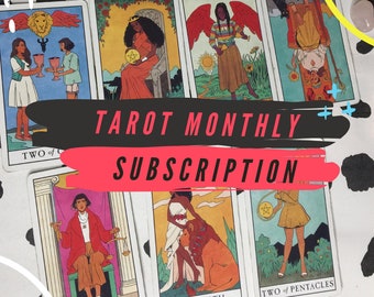 Monthly Forecast Tarot Subscription * - what is coming next, focuses, releases, people, love and relationships Psychic Reading