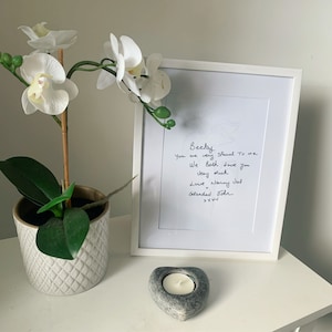 Memorial Print / Loved Ones Handwriting / Personalised Handwriting / Old Letters Into Gift / Digital Download