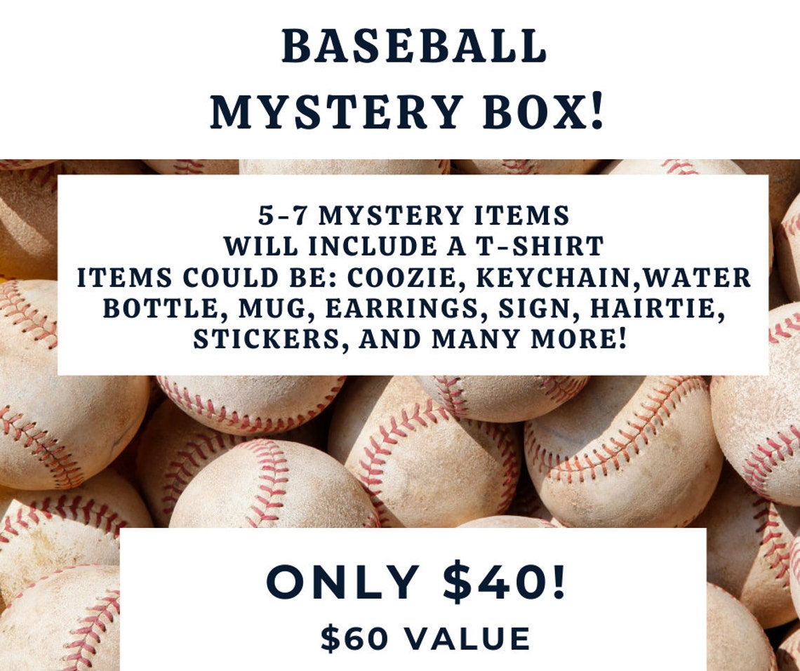 Baseball Mystery Box Baseball Mystery Box Etsy