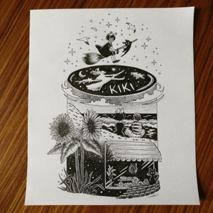 Ilustración original de la BRUJA