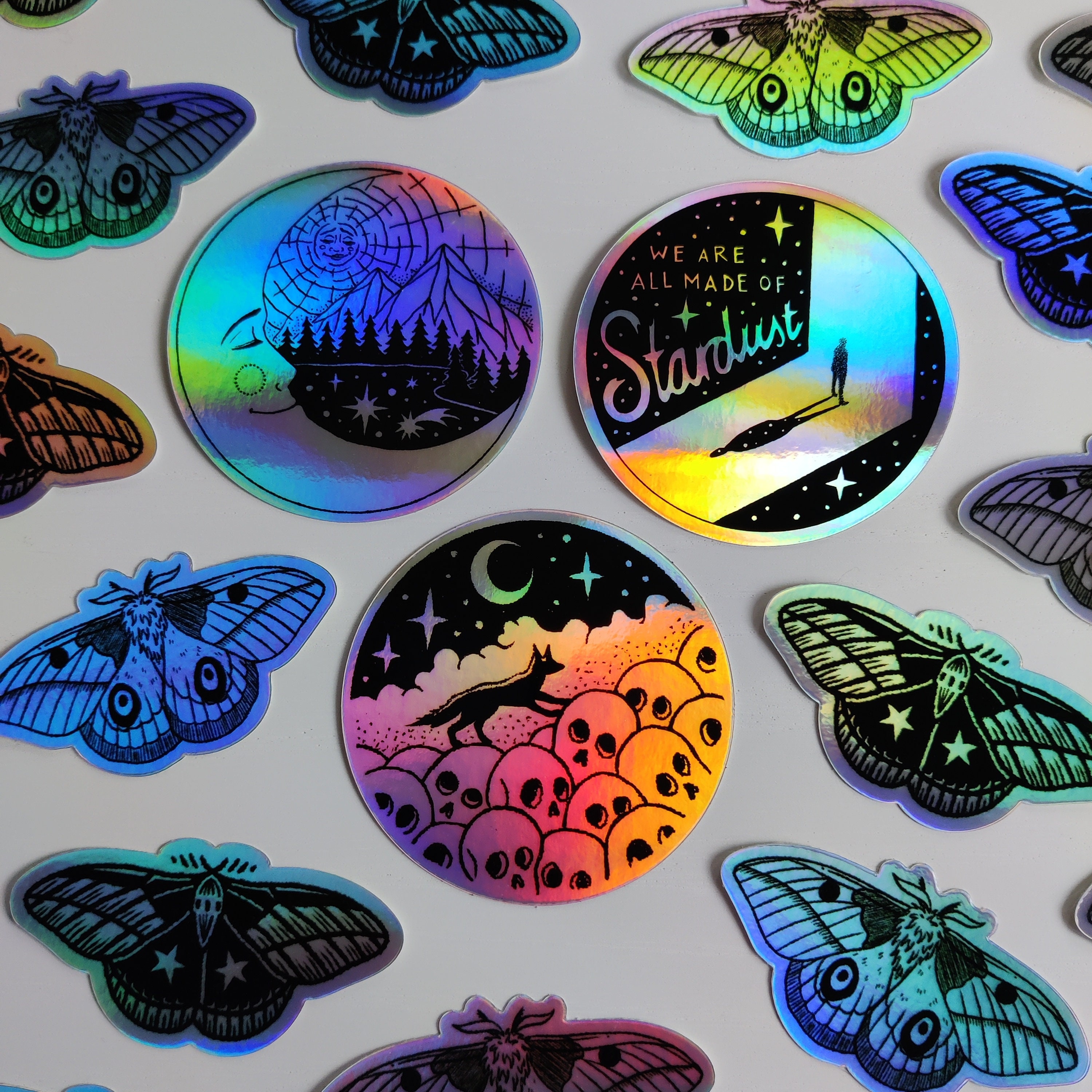 Stardust Sticker Format Holographic Stardust Sticker - Etsy