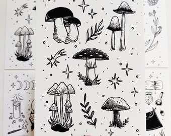 Limited print Mushrooms