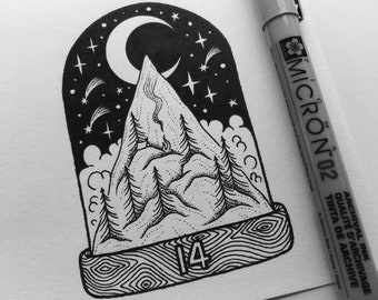 Original SNOWGLOBE #14 Illustration