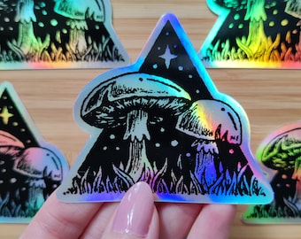 Naklejka holograficzna Grzyby