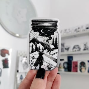 Sticker FOX GLASS transparent