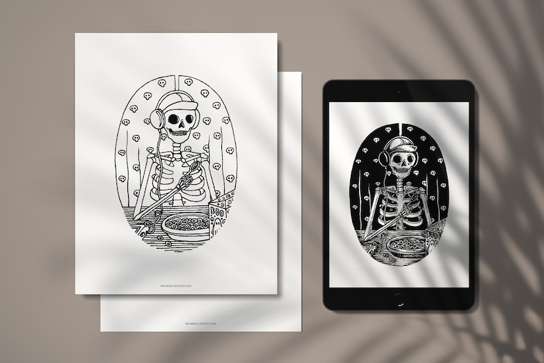 BOO LOOPS Printable Coloring Page, Single Adult Coloring Page, Coloring ...