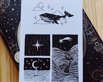 Podpisany wydruk CLOUD WHALE