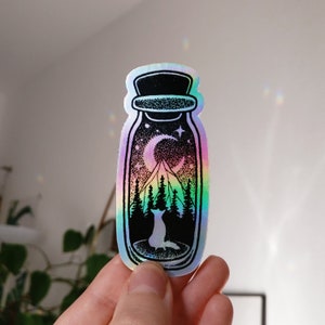 Sticker FOX BOTTLE holographique