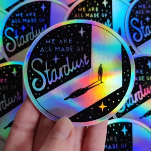 Sticker poussière d'étoile holographique