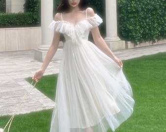 Fairy white dress clearance