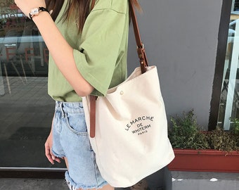 bucket canvas bag