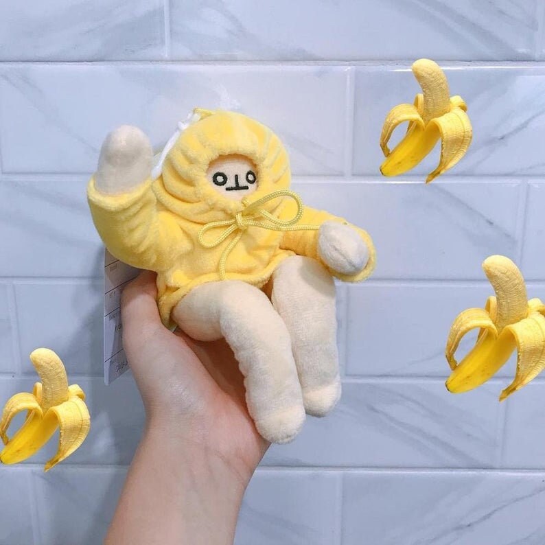 Banana Man Banana Doll Banana Plush Banana Pillow Body Etsy
