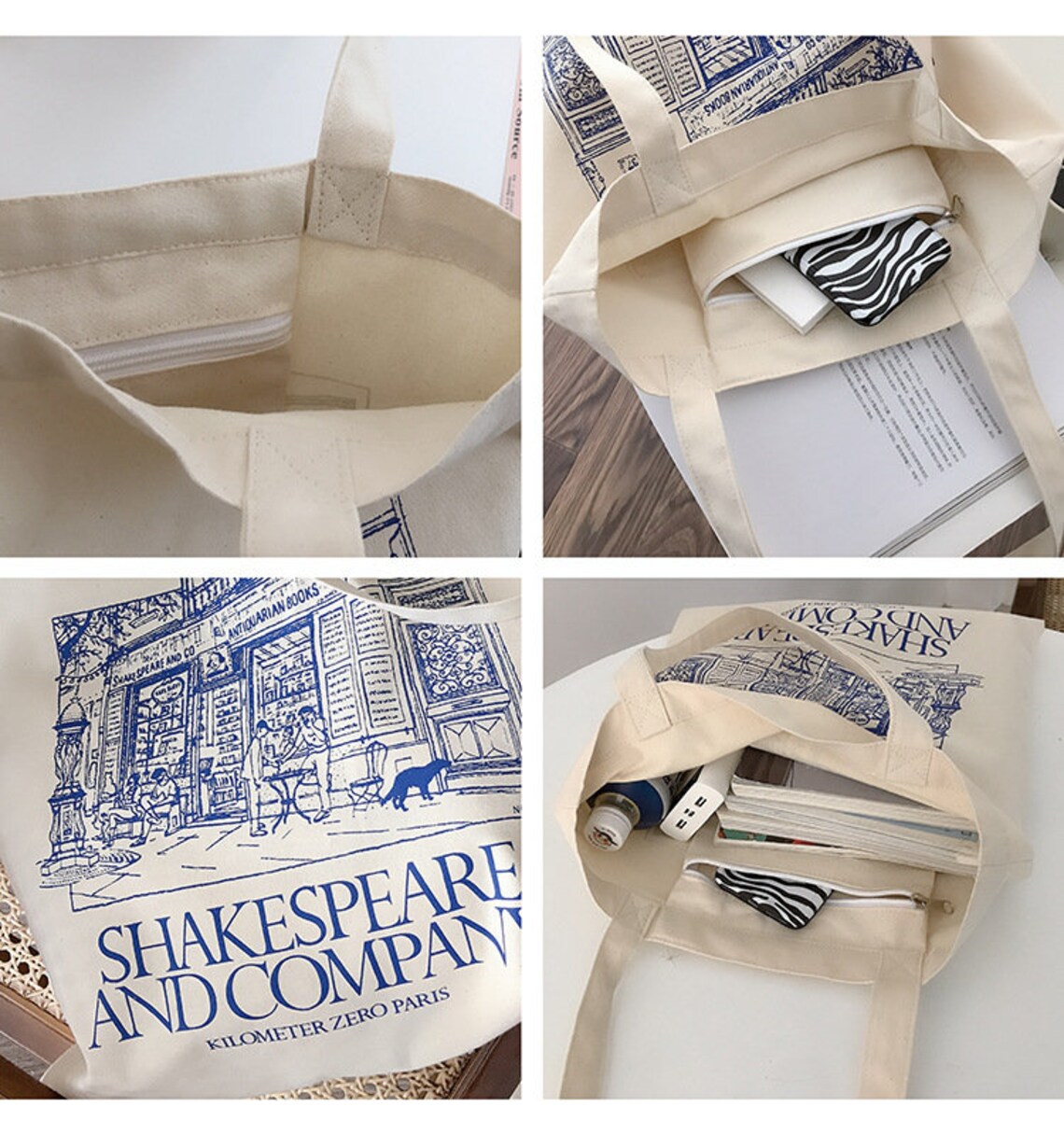 Shakespeare and Company Tote Bag Canvas Bag Etsy