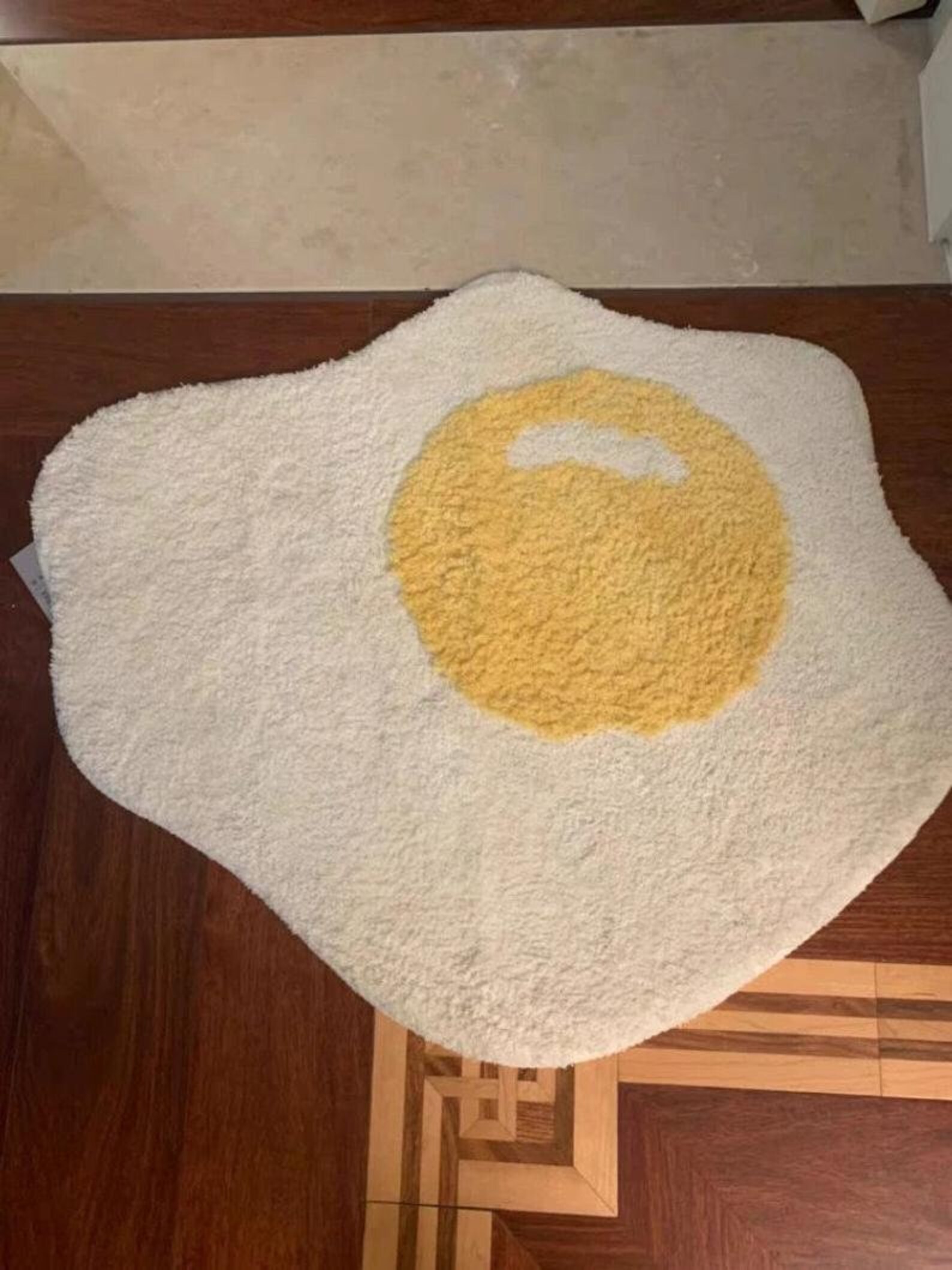 Fried Egg Mat Poached Egg Bathroom Mat Floor Mat Floor Etsy