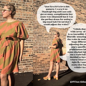 The Deja Vu Dress PDF Sewing Pattern Size Inclusive Beginner friendly