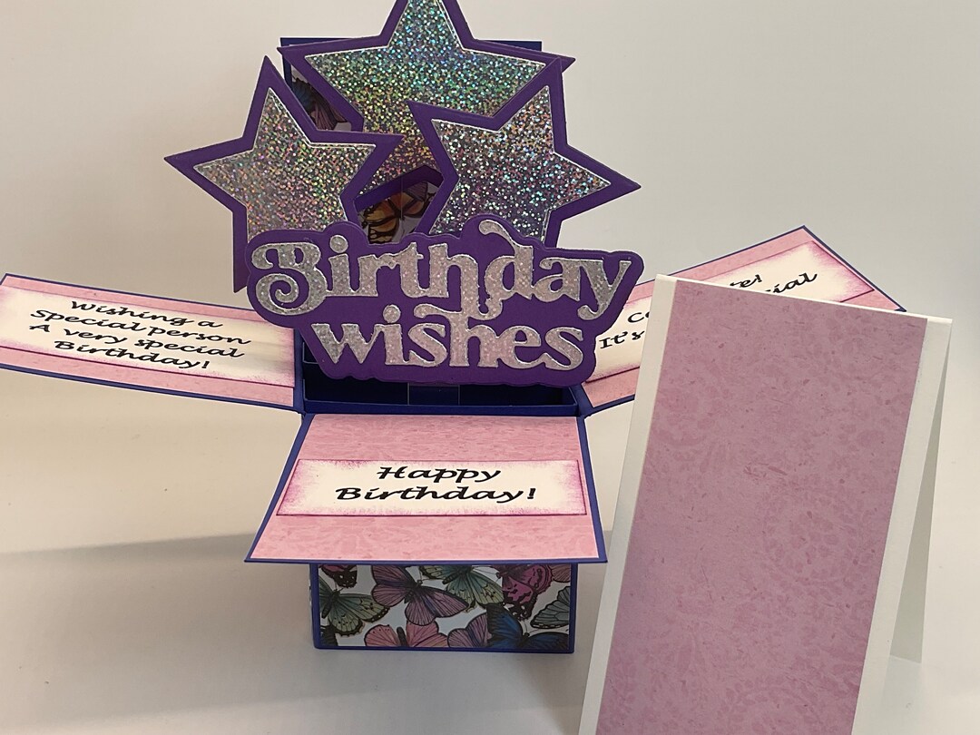 3D Pop up Box Style Birthday Card - Etsy