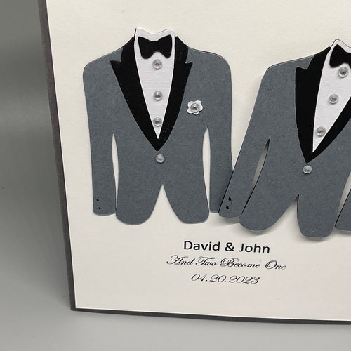 Custom Made Same Sex Wedding Card - Etsy