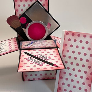 Carte d'anniversaire 3D style boîte pop-up