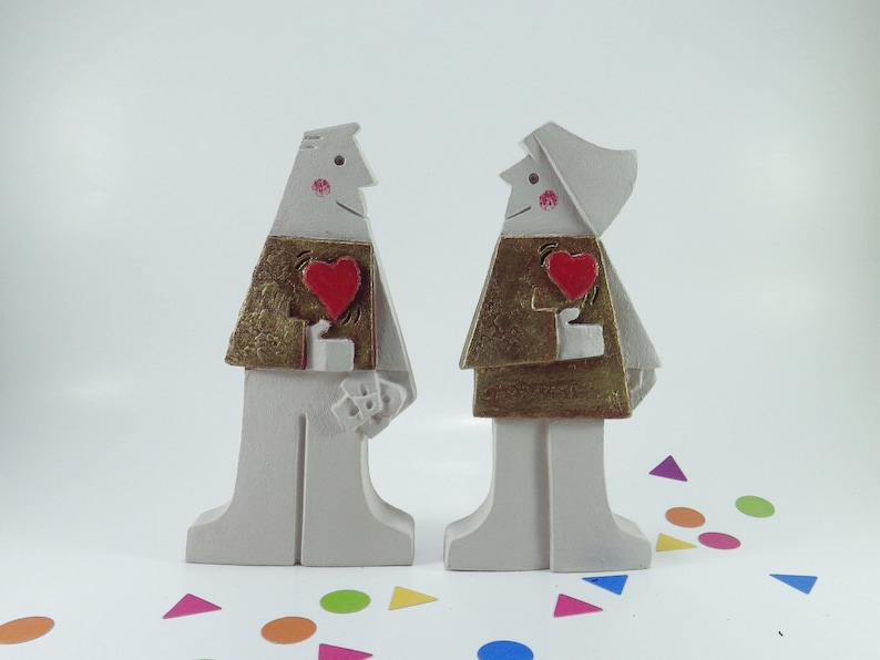 Figures of man and woman with heart. Pets. Family. Original image 0